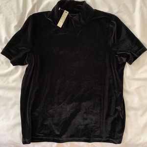 BLACK VELVET TOP